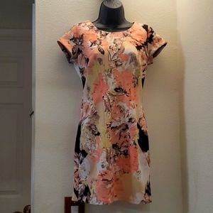 Bar III cap sleeve floral dress